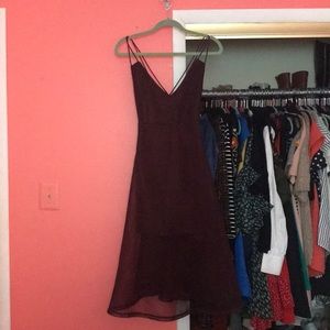 ASOS Maroon mesh formal dress - never worn.